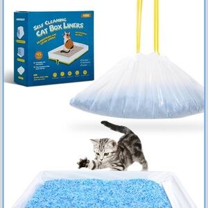 45 Count Litter Box Liners, Pet* Scoopfree Self-Cleaning Box Liners